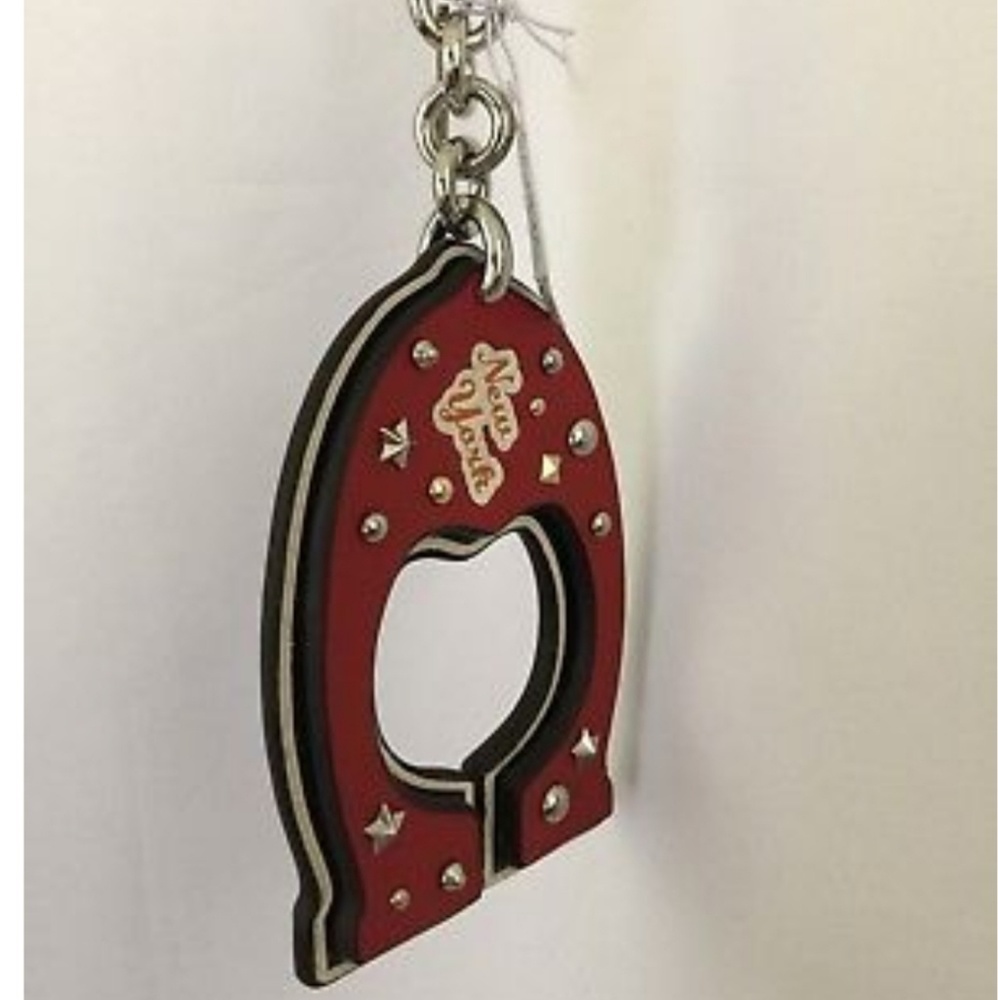 NWT Coach Leather C Bag Charm/Keychain